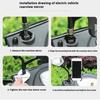 2025 Universal Aluminum Alloy Bike Motorcycle Electric Scooter Phone Holder - Anti-Shake & Adjustable Car Navigation Mount