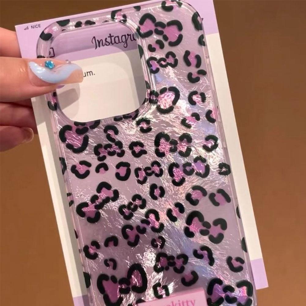 Retro Pink Leopard Glacier Texture Phone Case for Samsung Galaxy S25 S24 S23 S22 S21 FE Plus Ultra Shell Silicone Back TPU Cover