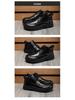 Men's Genuine Leather British-Style Martin Boots - Casual, Fashionable, High-Top, Breathable, Thick-Soled, Trendy Shoes.