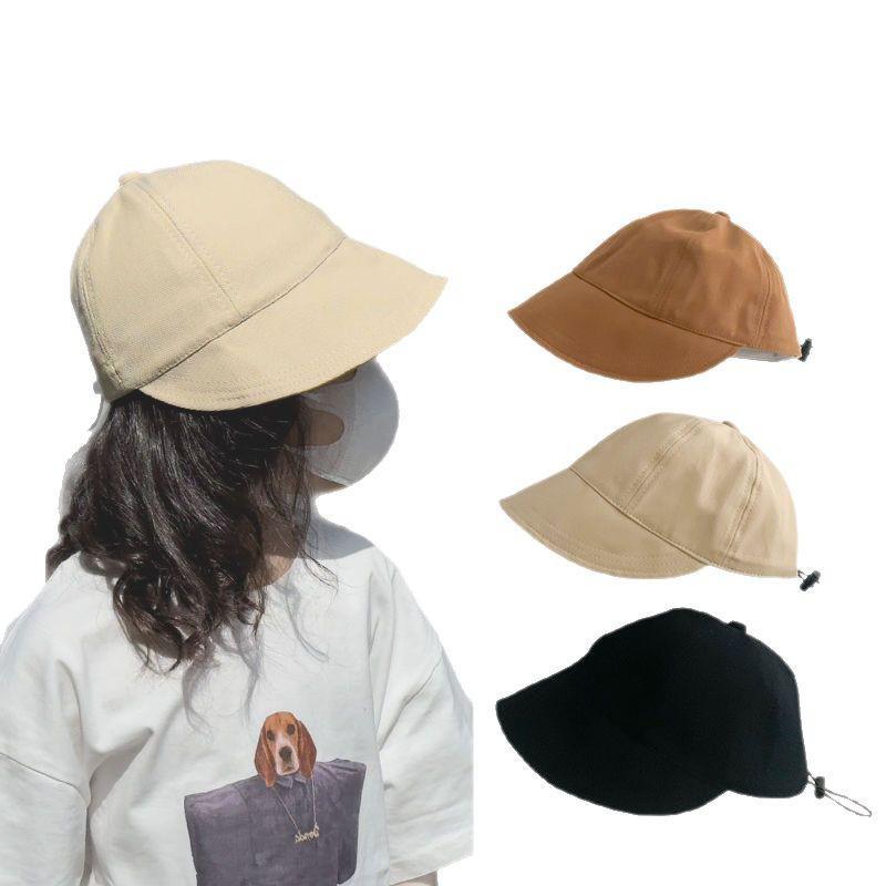 Dziecięca Czapka Baseballówka Wiosenno-Jesienna, Płaska Czapka dla Niemowląt i Letni Kapelusz Bucket z Ochroną Przeciwsłoneczną dla Chłopców i Dziewcząt