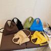 Large Capacity Slouchy Hobo Bags Shoulder Bag Solid Color Tote Bag  Holiday