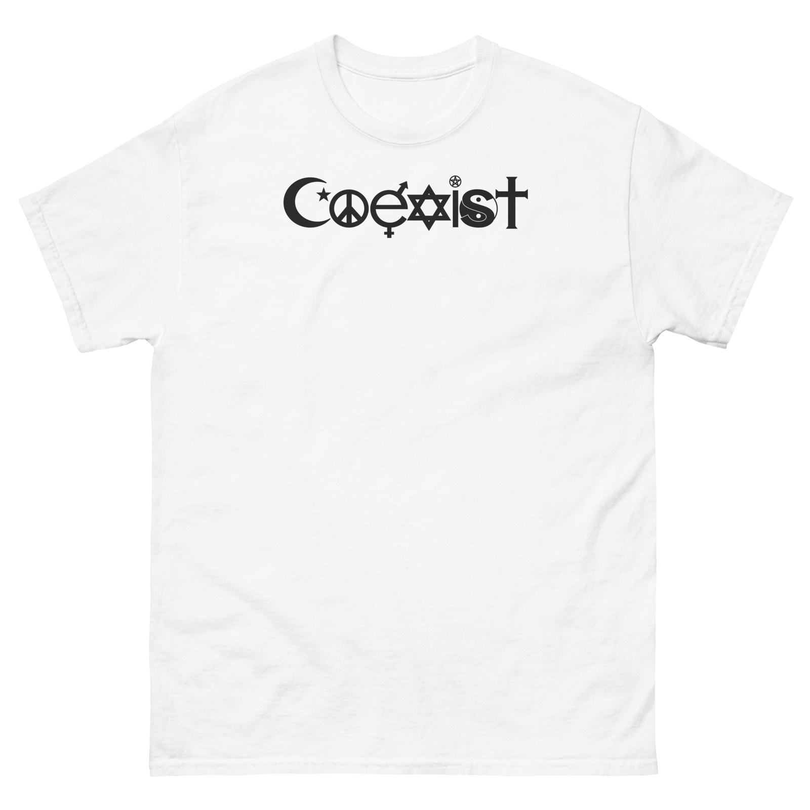 Coexist Vintage Unisex T-Shirt Mens Womens Tees Top S