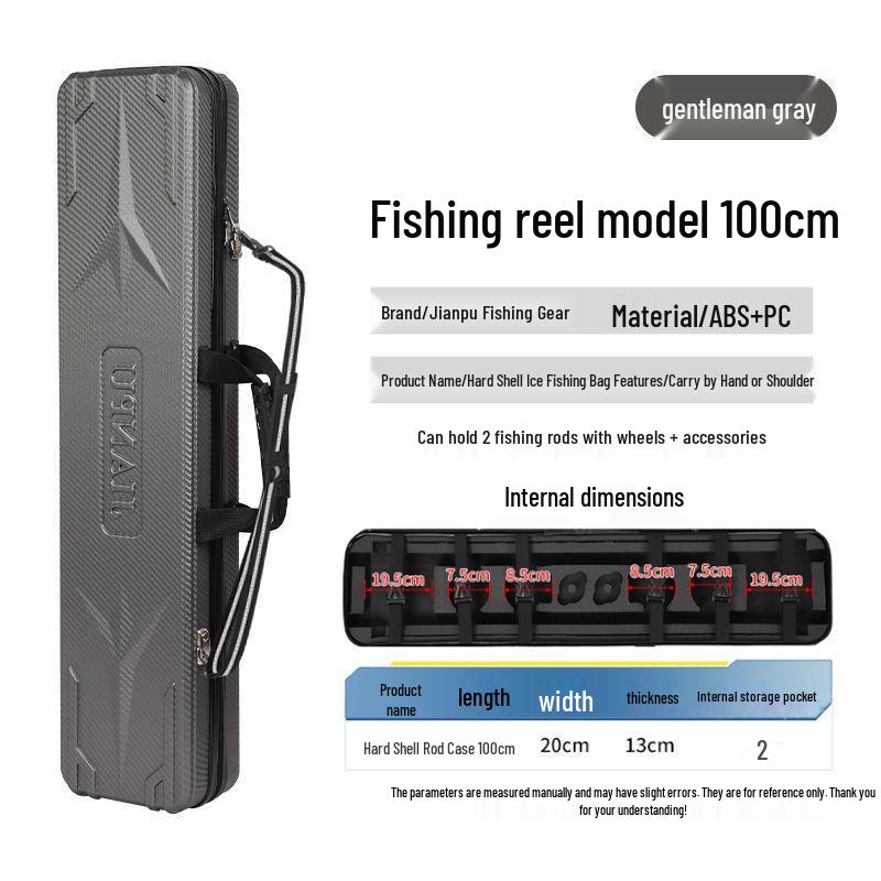Fish Rod Bag for Raft, Lure, and Sea Fishing - No Disassembly Required, Fits Reel Line Groups, Multiple Models, Winter-Ready Storage.