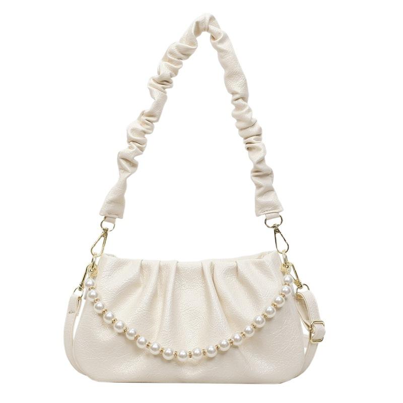 

Нишевая текстурная женская новая плиссированная маленькая квадратная сумка, универсальная на плечо, сумка-мессенджер