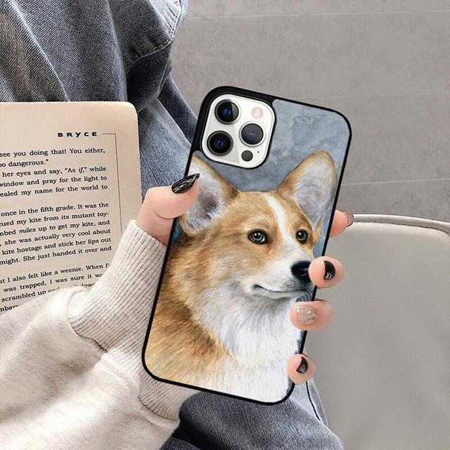 Cute Corgi Dog Phone Case Back Cover for iPhone 17 Air 16 15 14 13 11 12 Pro Max PlusS Shell Coque
