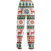 Women's Christmas Print Pants, Plush Casual Pants for Holiday Wear