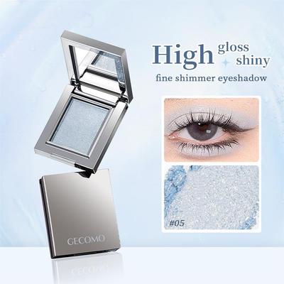 Enkele Kleur Oogschaduw Parelmoer Fijn Shimmer Langhoudende Make-up Kleur Delicate Poeder Oogschaduw Palette