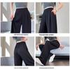 Damen High Waist Weitbein Anzughose - Frühling & Herbst Kollektion, Dünne Sommer Freizeit, Schmaler Gerader Beinschnitt