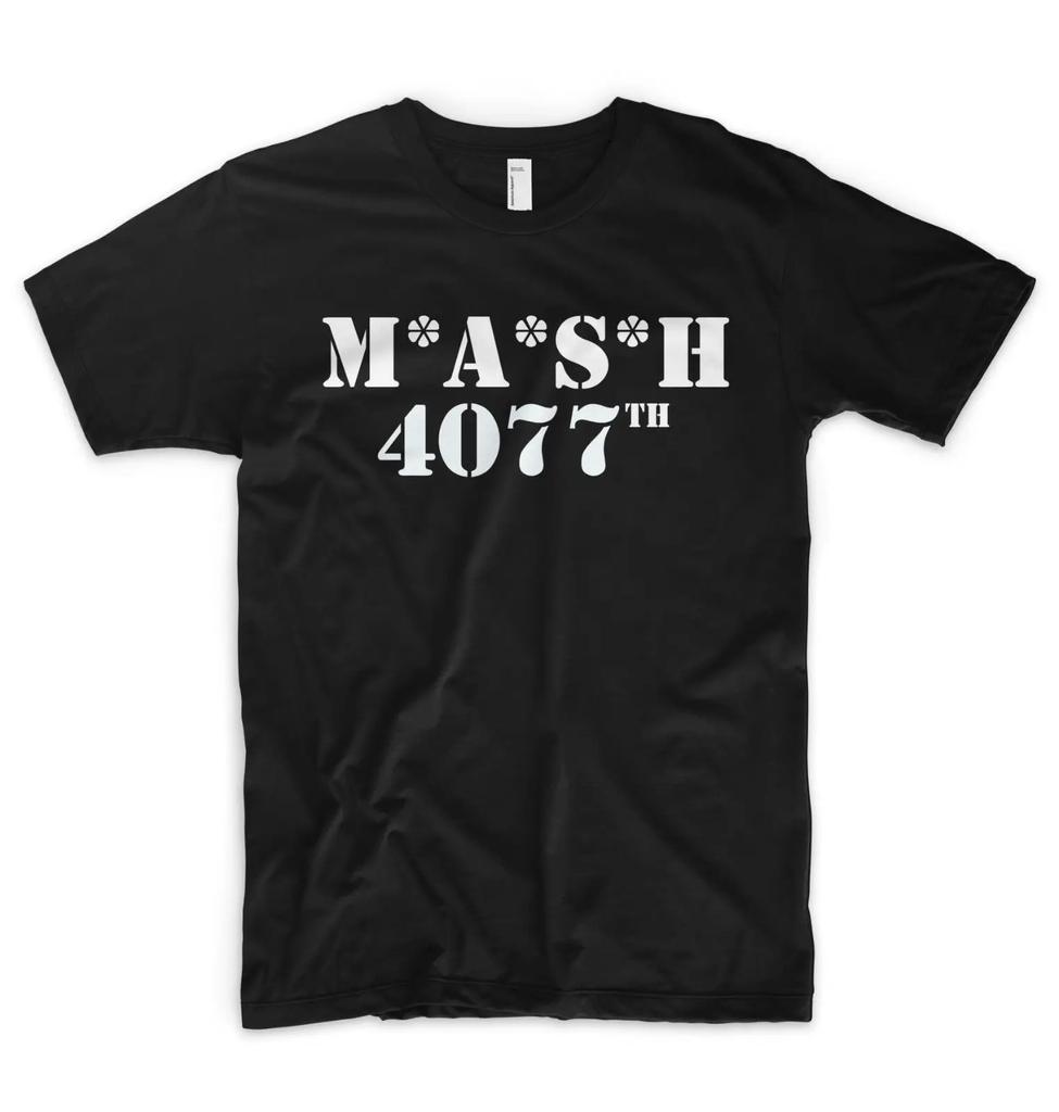 Top M A S H 4077 Militare Verde Esercito US Marines RAF Retrò MASH 4077TH Maglietta harajuku oversize Abbigliamento Unisex magliette grafiche