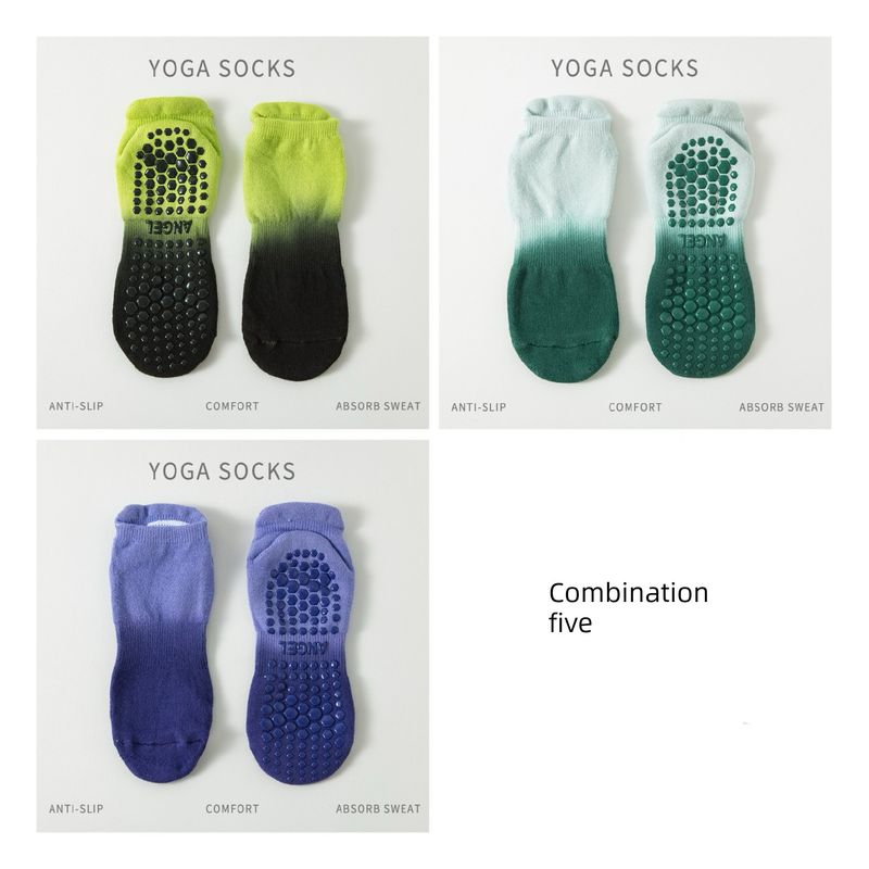 

Yoga Socks Non-Slip Professional Women Tube Pilates Sports Fitness Dance Room Socks Adult Autumn and Winter Combination five