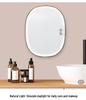 Shower-Proof LED Makeup & Shaving Mirror with Anti-Fog, Storage Shelf & Hooks