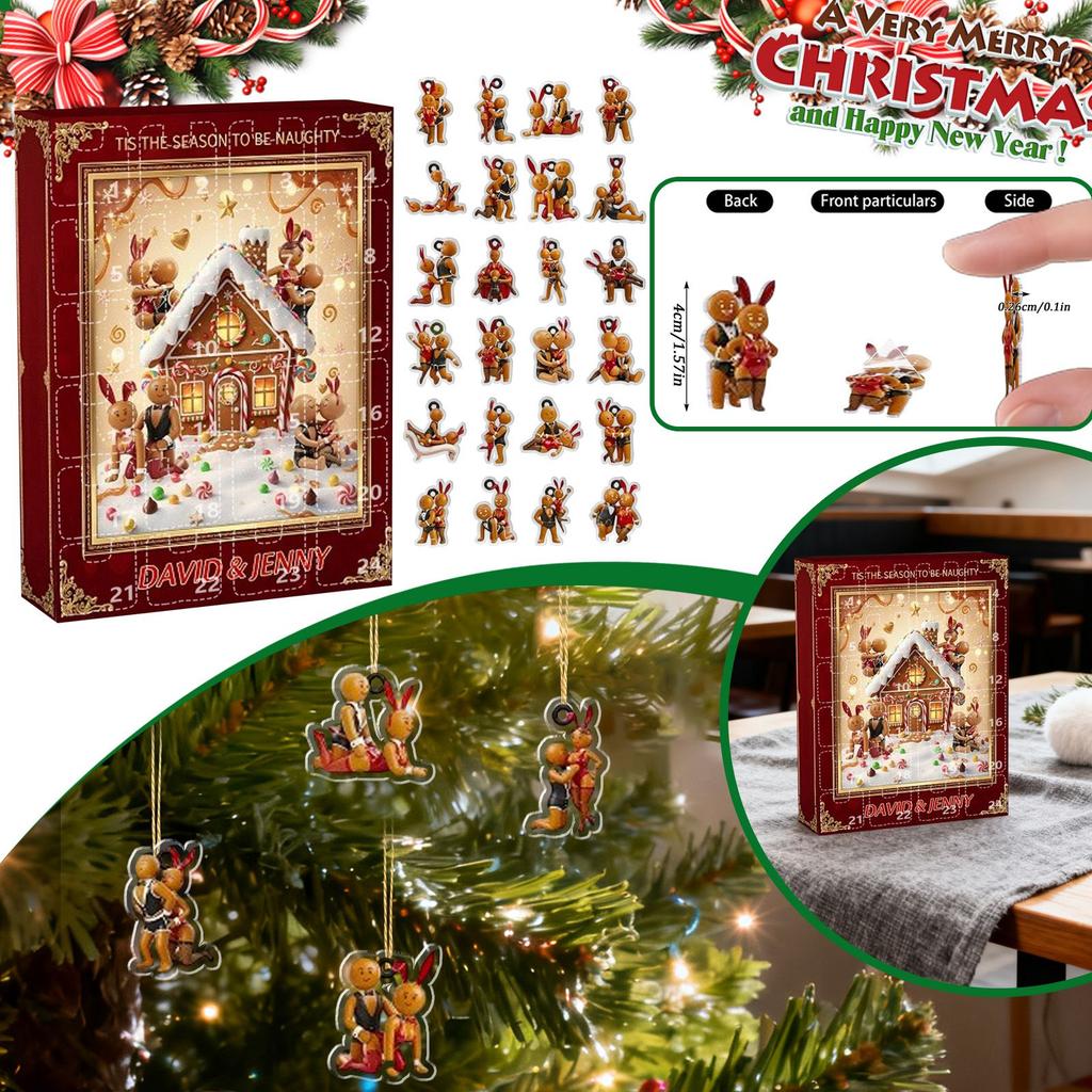 Christmas Advent Calendar, 24-day Advent Calendar Holiday Countdown Collection, Pendant Box Suitable For Christmas Surprise Gifts
