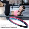 Sports Headband Great Sweat Absorption Capacity High Elastic Stretch Soft Non-slip Breathable Braided Colorful Reusable Pilates Workouts Headband