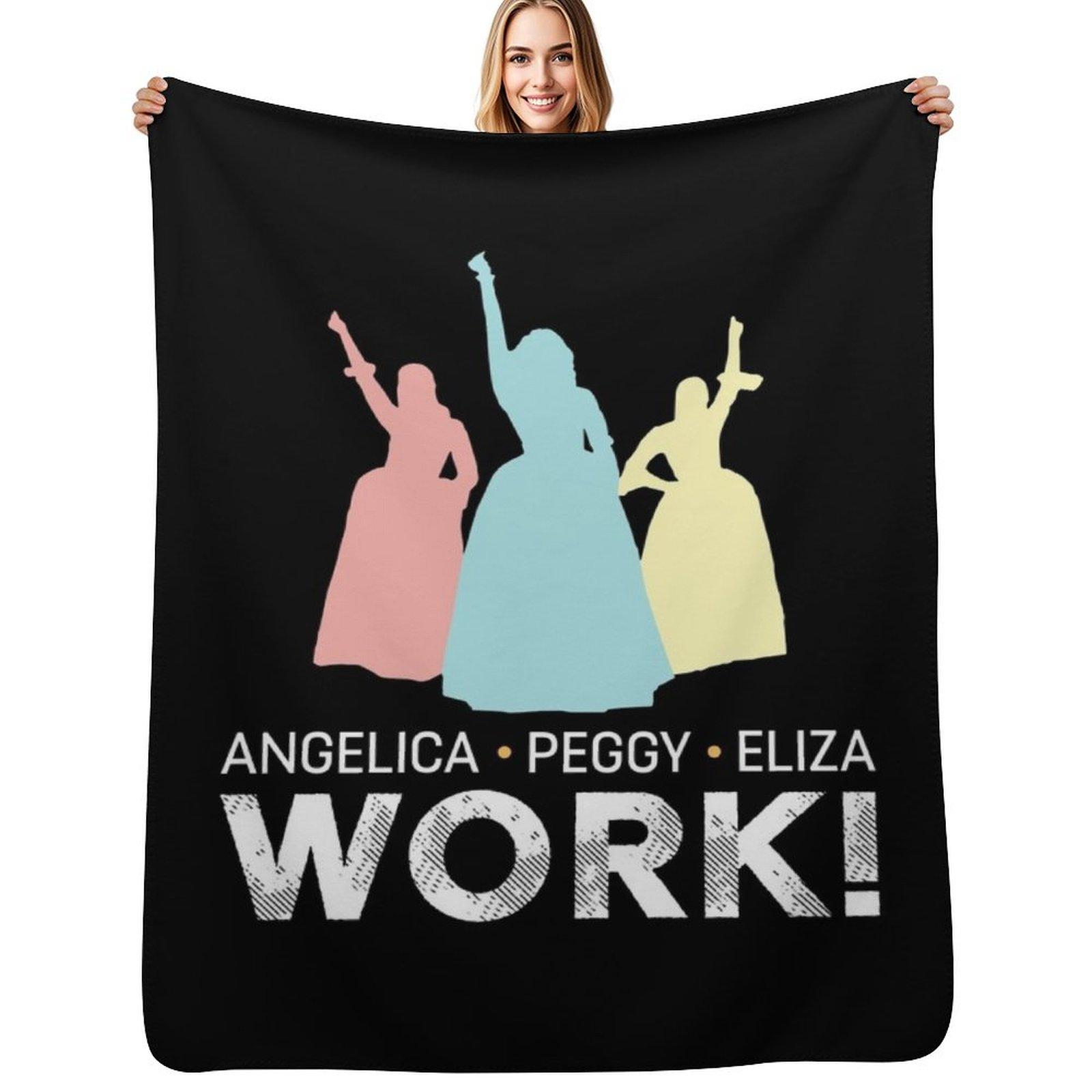 

Angelica Eliza And Peggy Work Schuyler Sisters Throw Blanket Soft Sherpa Fleece Warm Blanket for Winter 75x100cm