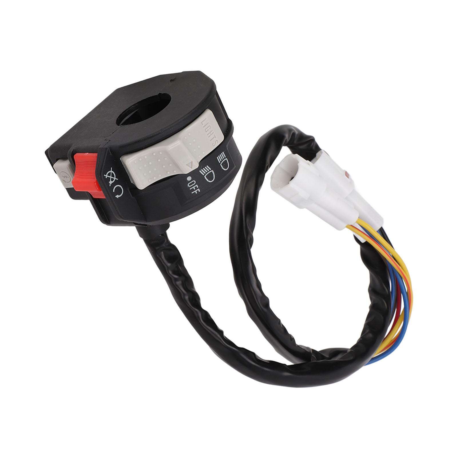 

7 Wires Left Handlebar Engine Start Run Off Headlight Switch 1S3‑83973‑11‑00 Replacement for Kodiak 450 700 YFM