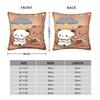 Kawaii Bear Pillow Case Bubu Dudu Graphic Pillow Cover Novelty Pillowcases For Sofa Home Decor