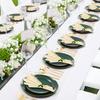 Minimalist Green Dragonfly Napkin Rings for Hotel and Restaurant Table Decor Elegant Napkin Holders for Dining Settings