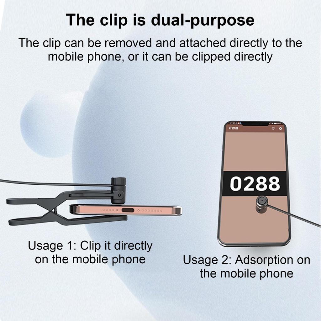 Auto Tapper Phone Clicker Adjustable Speeds Tapping Device Digital Display for Live Broadcasts Games App Testing Computer Tablet