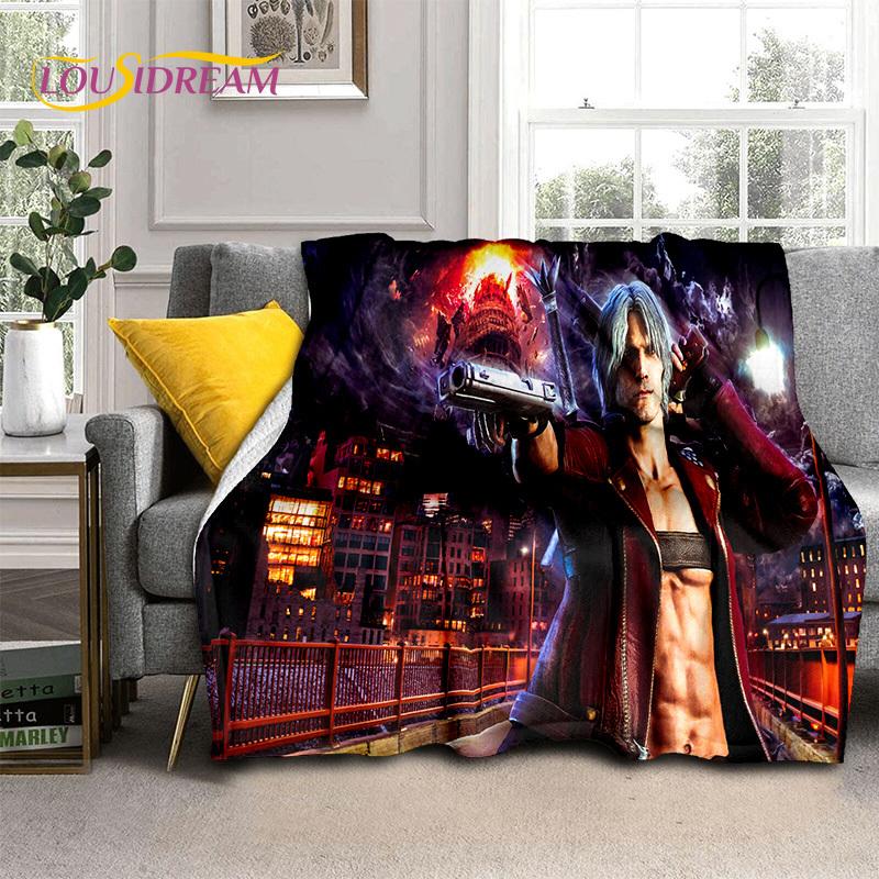 D-Devil May Cry Games DMC Gamer HD Blanket,Soft Throw Blanket for Home Bedroom Bed Sofa Picnic Travel Office Cover Blanket Kids