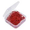 20Pcs Cartoon Paperclip Swan Shaped Creativity Metal Modeling Decoration Craft Supplies Red