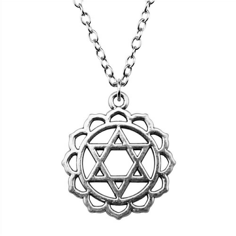 Witch Knot Pendant Necklace Wiccan Celtic Occult Protection Jewelry 45cm or 70cm long chain
