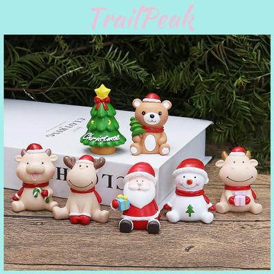 Beautiful Resin Christmas Ornament Santa Claus Elk Winter Decoration Gift