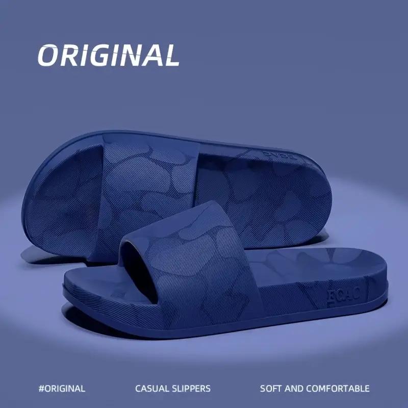 

Домашние тапочки для мужчин и женщин - простые тапочки для ванной - стиль EVA для пар - нескользящие и мягкие - летние тапочки 42-43 синий