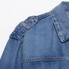 Women's European & American Style Belted Denim Jacket - Autumn 2026 Collection