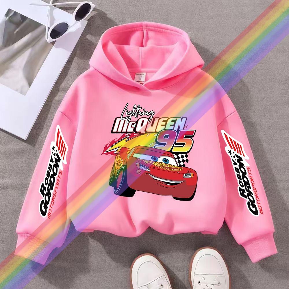 Children Hoodie Long Sleeve Car Print Spring Autumn Kid Boy Clothes Fashion Pullover