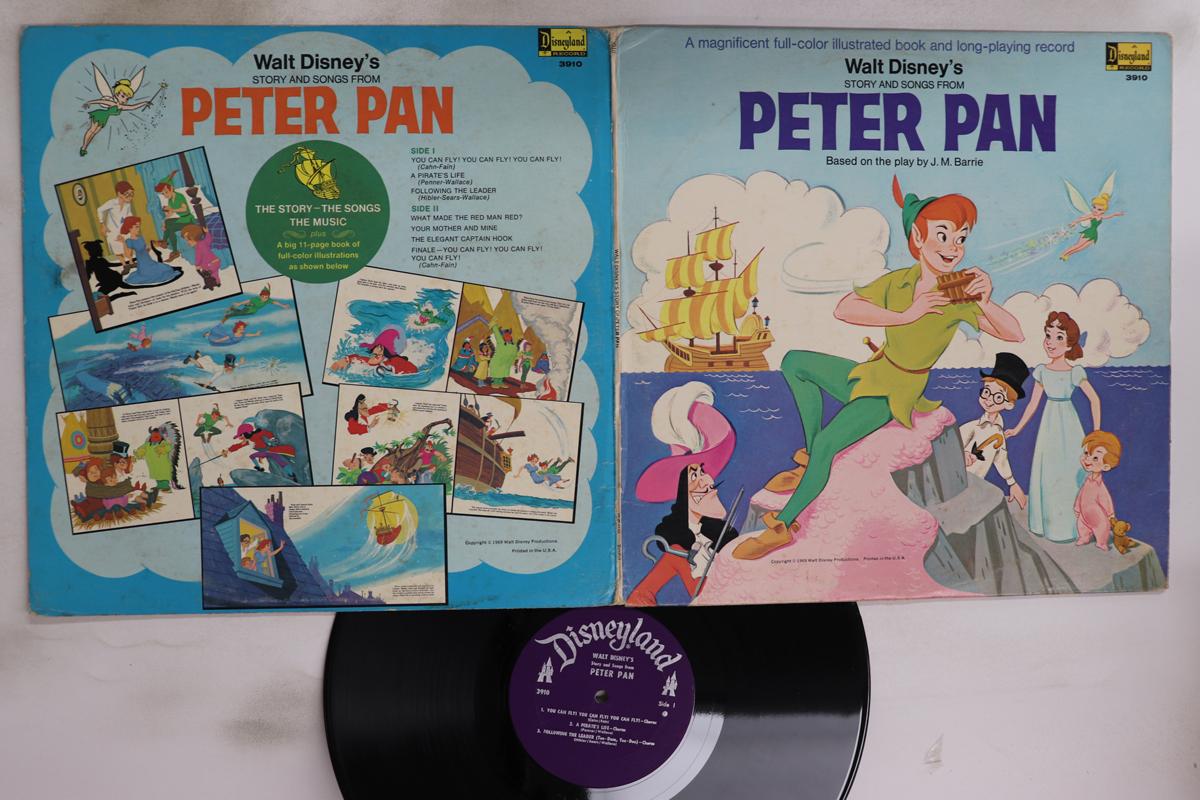 

LP Record OST, WALT DISNEY - Story And Songs From Peter Pan 3910 DISNEYLAND 1973 US Children s Used