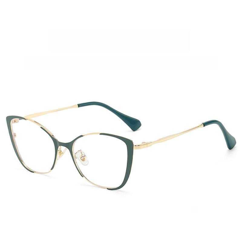 Modern Blue Light Blocking Glasses For Women With Metal Butterfly Frame Stylish And Lightweight