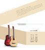 Red Cotton zs-1 38" Beginner Folk Guitar - Wooden Steel String for Boys & Girls