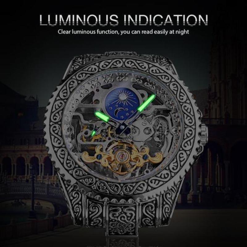 Men's Fashion and Leisure Fully Automatic Mechanical Watch Men's Watch Men's Retro Mechanical Watch