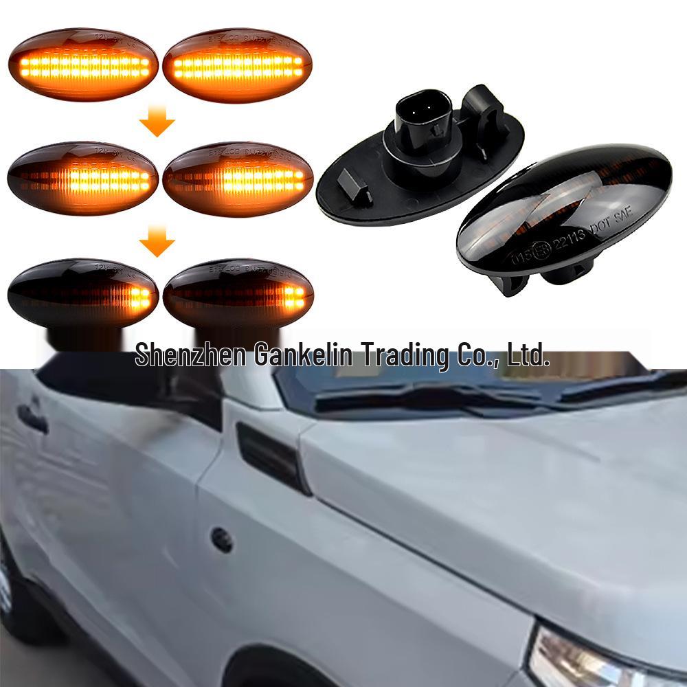 אורות צד צהובים רציפים לסוזוקי סוויפט, SX4, ספלאש, ג'ימני: סגנון איתות.
