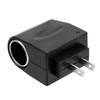 AC 220V To DC 12V Auto Accessories Converter EU US Plug Interior Parts Black Car Cigarette Lighter Adapter
