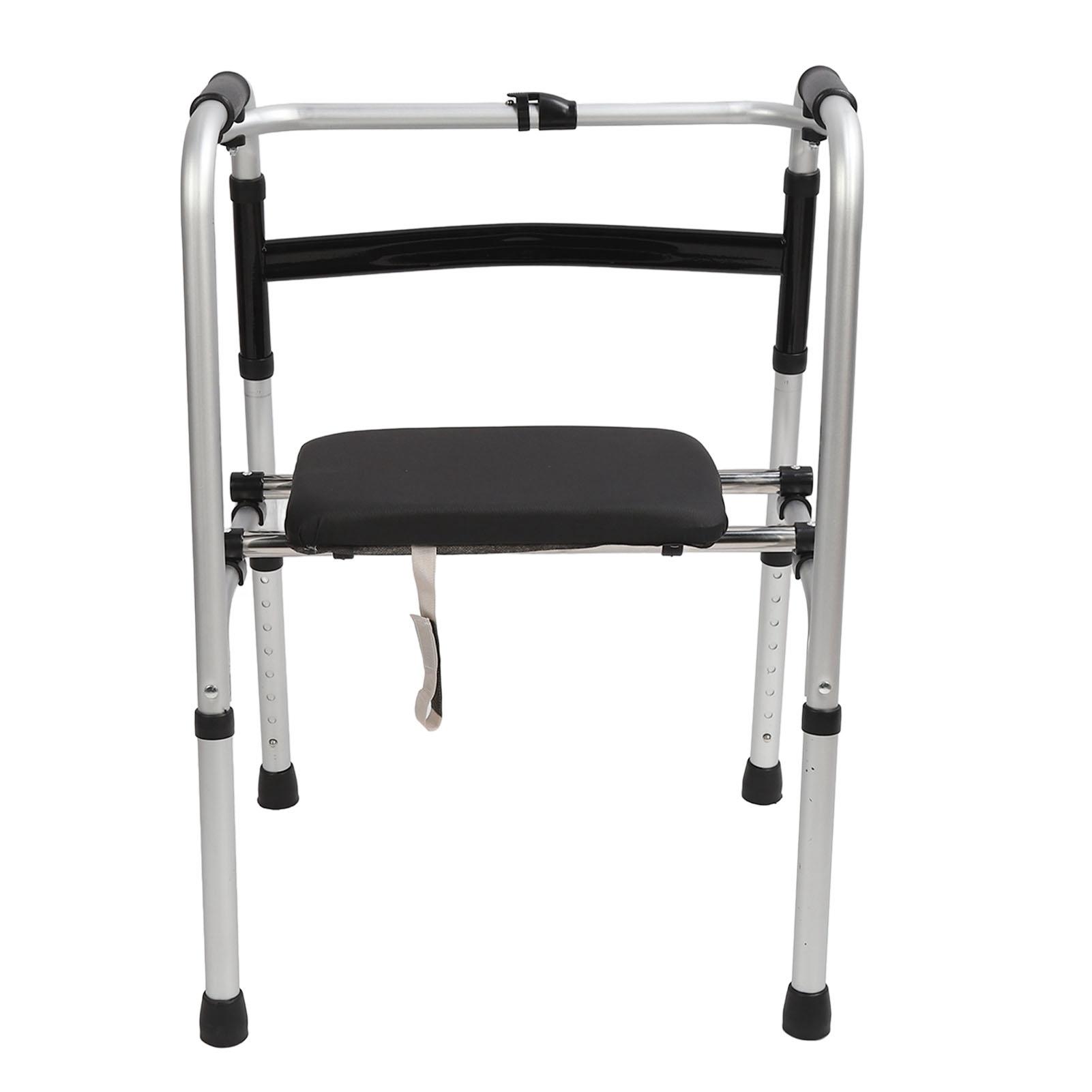 

Узкие ходунки, 8 передач, регулируемые, 4 фута, складные медицинские ходунки из алюминиевого сплава с мягким сиденьем