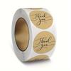 500pcs Brown Kraft Paper Sticker Thank You Seal Labels Stickers for DIY Gift Decoration Baking Package Envelope 1Inch Stationery
