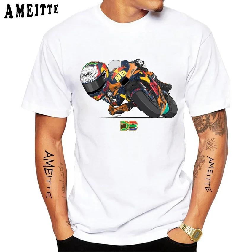 Brad Binder 33 GP Racing Legend T-Shirt Unisex New Men Short Sleeve Hip Hop Boy Casual Tees Motorcycle Sport GP Fans White Tops