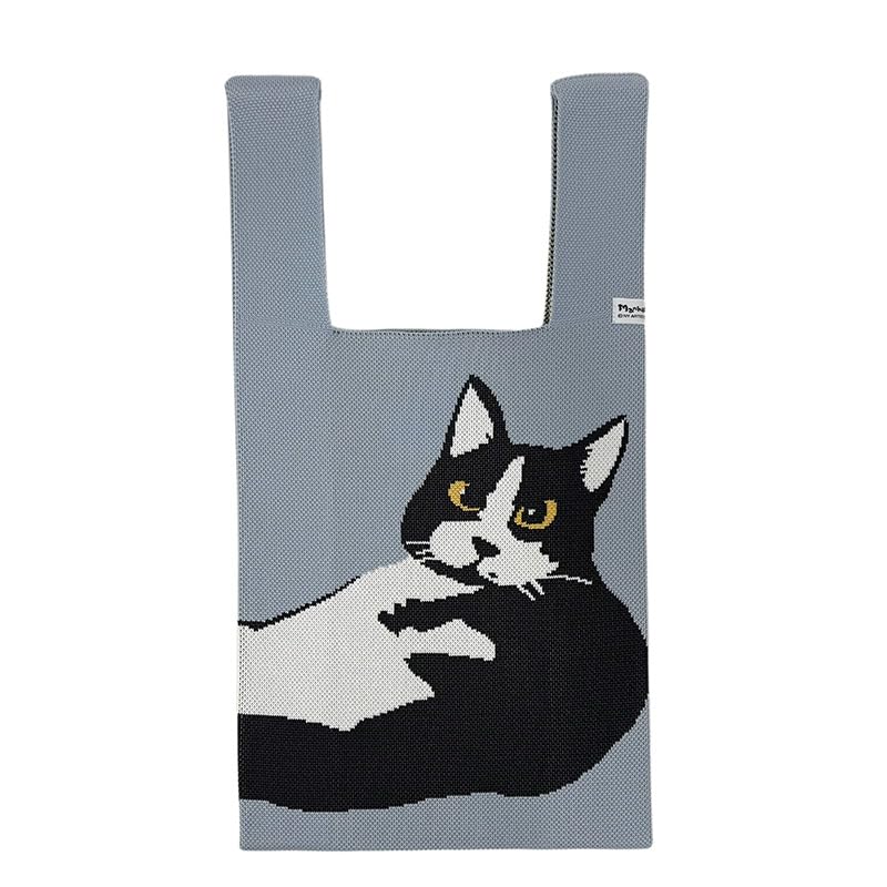 Вязаная сумка Серая 71-2445 серый