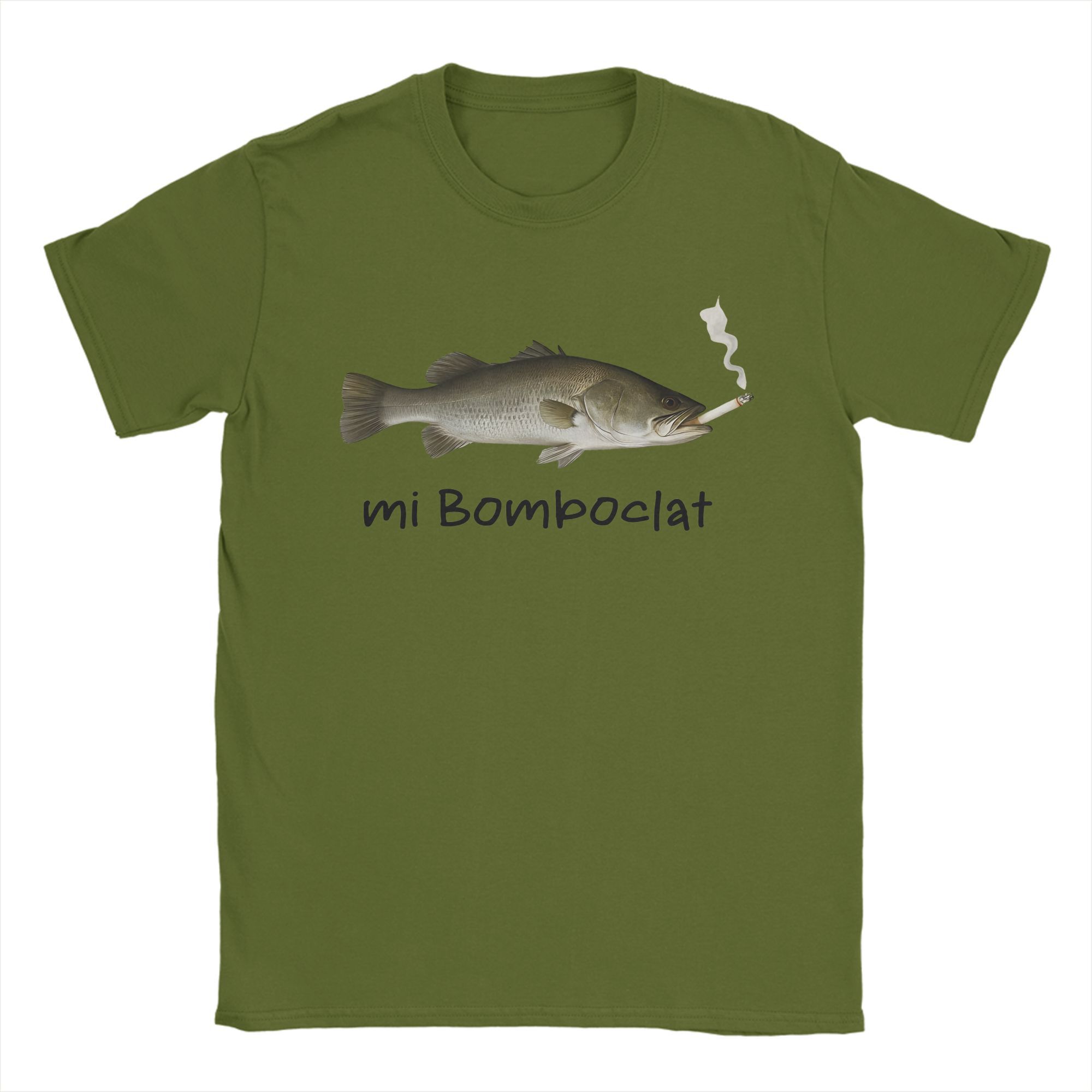 

Men Women Graphic Printing Funny Bomboclat Fish Meme Tee T Shirt 100% Cotton T-shirts Clothing 4XL