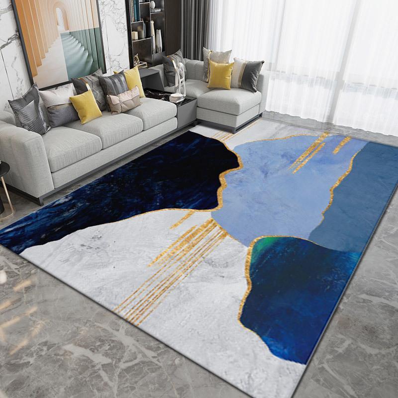 Druckteppich Wohnzimmer Große Fläche Rutschfester Teppich Schlafzimmer Zimmer Nachttischdecke Wohnkultur Zubehör