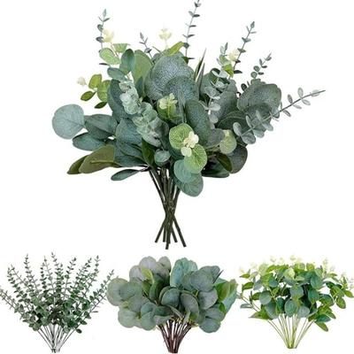 5Pcs/Set Artificial Flowers Plant Bridal Bouquet Wedding Wreath Dining Table Center Home Room Party Decor