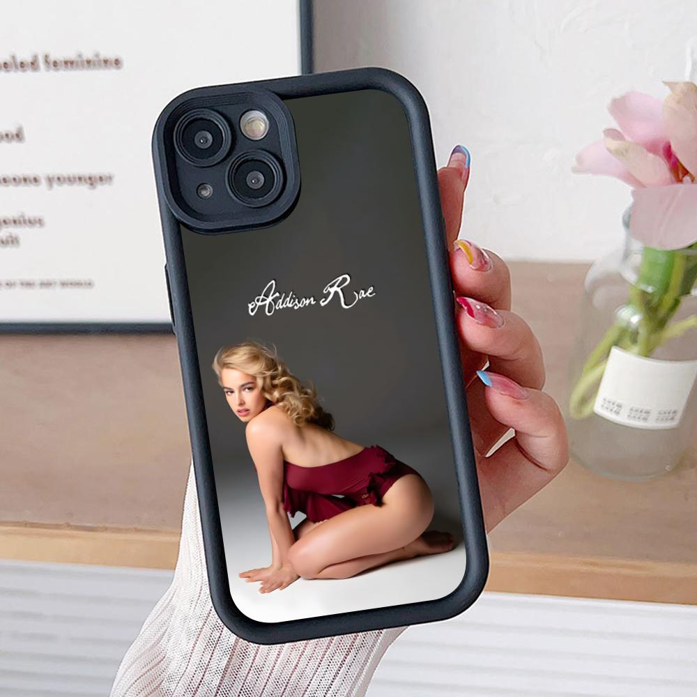 Addison Rae Mobile Phone Case for iPhone 17 16 15 14 13 12 11 Air Pro Max Plus Thicken TPU Colorful Cover Pretty Luxury