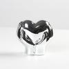 2Pcs/set Kawaii Love Gesture Ornament Silver Heart Hand Ceramic Statue Valentines Day
