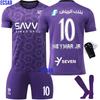 2425 Saúdská liga Rijádský Crescent Dres Venkovní Fialový Č.. 10 Neymar Fotbalové Oblečení Dětská Souprava