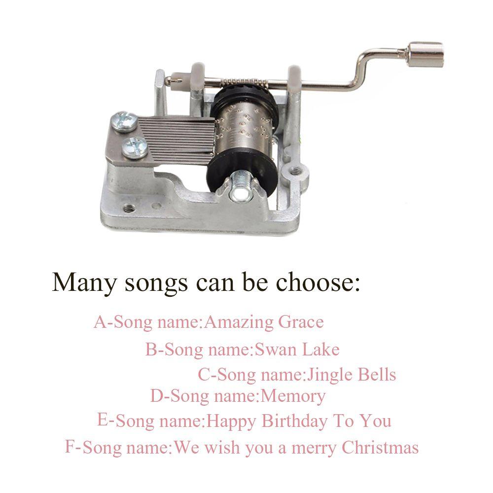 Favor Kids Craft Birthday Xmas Gift Hand Cranked Music Box Christmas Song Decor Collectibles