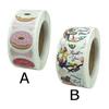 500Pcs Thank You Stickers Gifts Card Box Package Sealing Labels Donuts Stickers