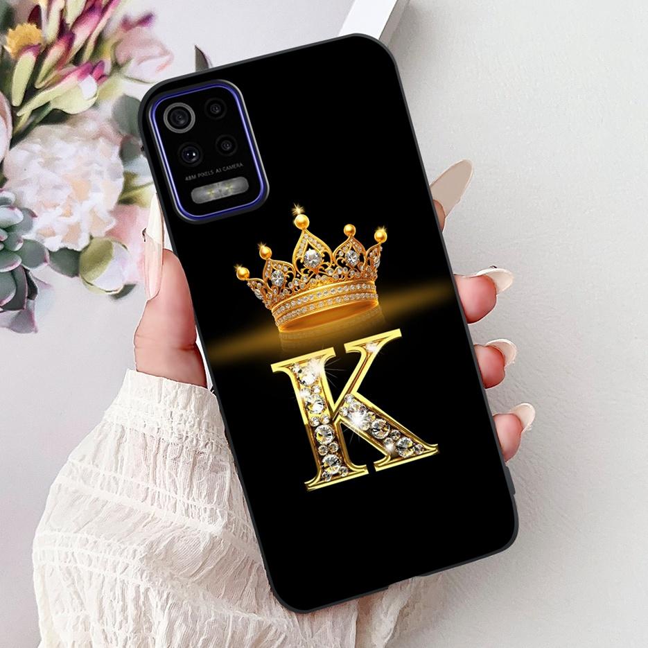 Pro pouzdro LG K52 2020 LM-K520 Nové Módní Korunní Písmena Kryt Měkký Silikonový Kryt na Telefon Pro LG K62 LM-K525 K 52 LGK52 LGK62 Fundas