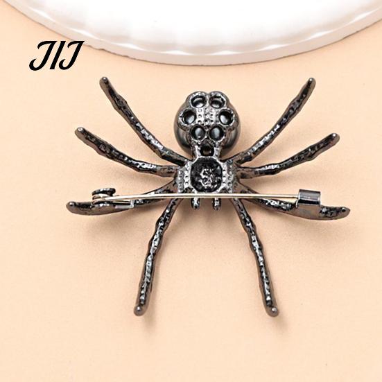 Retro Insekten Pin 1/2 Stück 3D Spinnen Brosche für Halloween, Horror Legierung Gotische Kleidung Accessoires Anstecknadel, Kleidung Jacken Rucksäcke Kostüm
