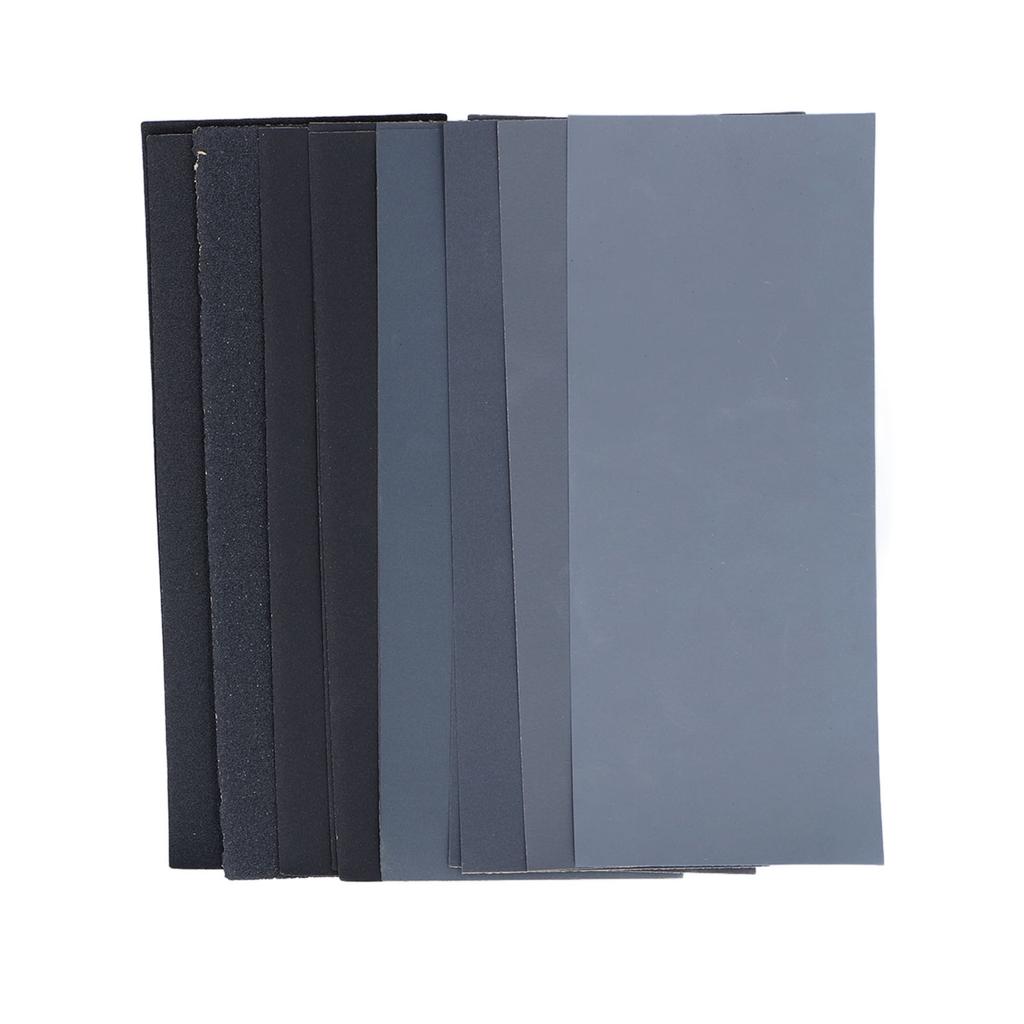 Sand Paper Dry Wet Sandpaper 120 to 3000 Grit Waterproof Set Kit for Polishing Sanding